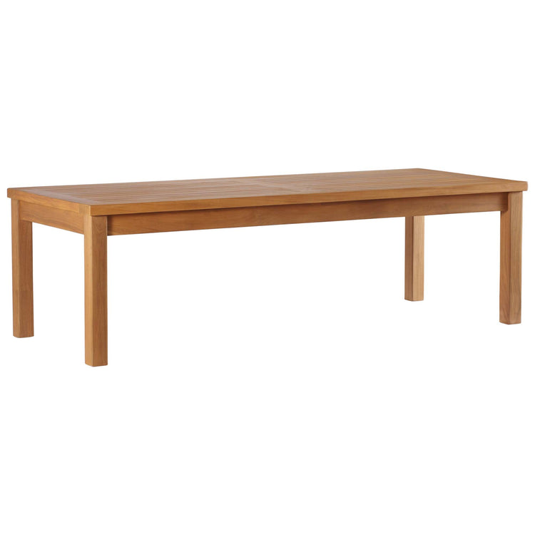 Upland Outdoor Patio Teak Wood Coffee Table - Default Title