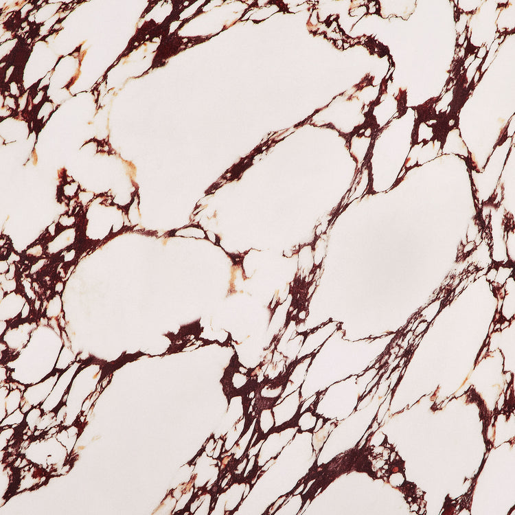 Valen Indoor - Outdoor Patio Arched Concrete Coffee Table - Red Marble