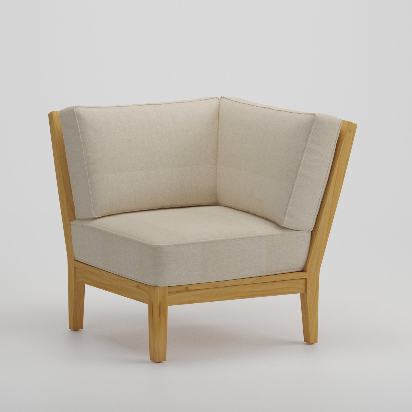 Mila Teak Corner Sectional Chair