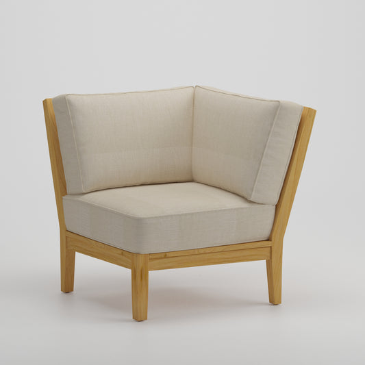 Mila Teak Corner Sectional Chair