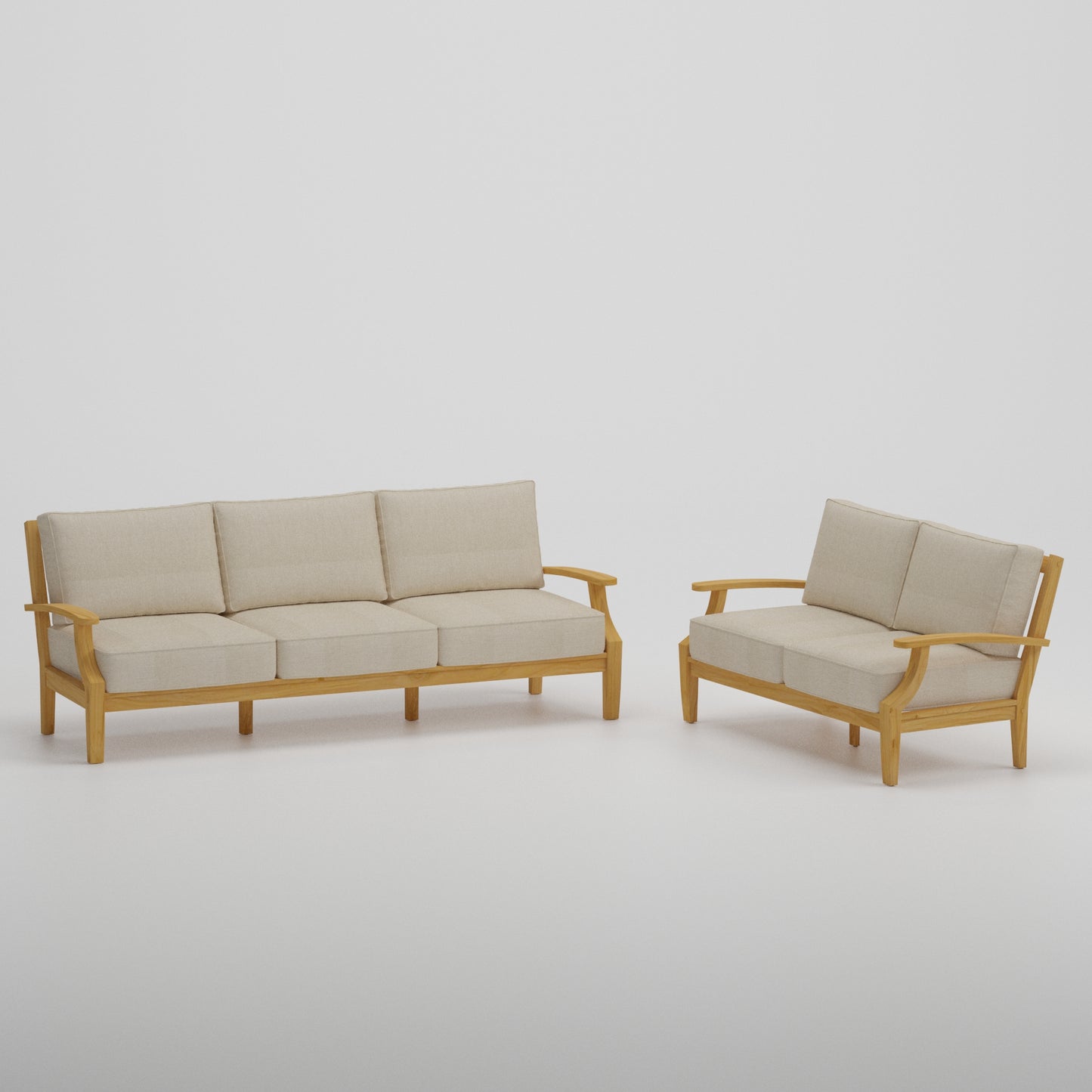 02B Mila – Sofa & Loveseat Lounge Set