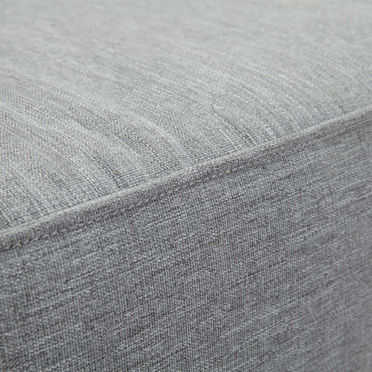 Marina Outdoor Patio Teak Armchair - Natural Gray