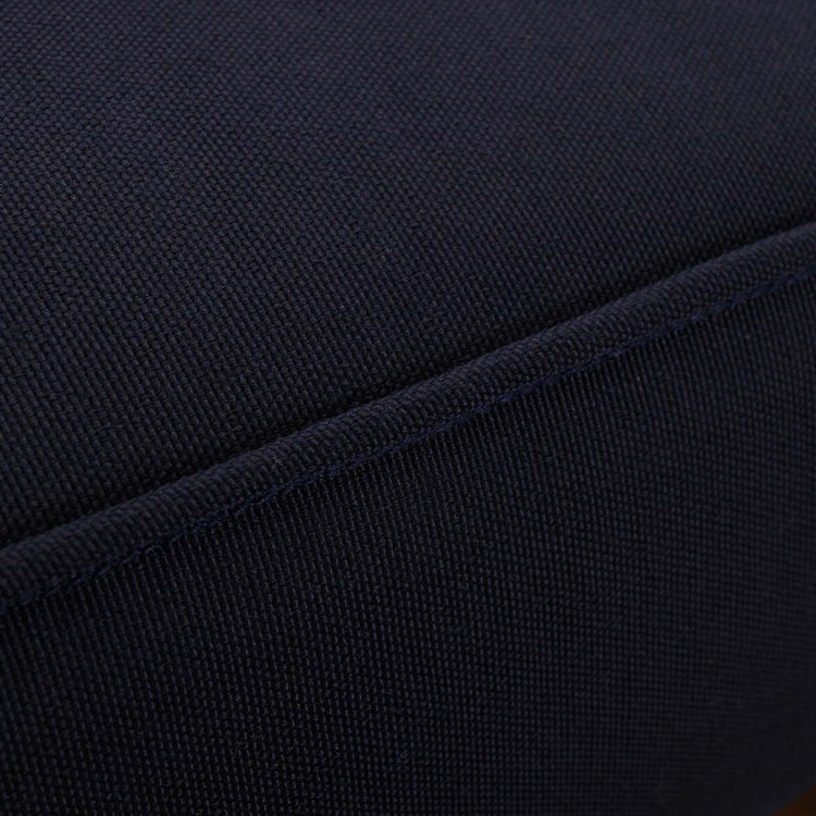 Marina Outdoor Patio Teak Single Chaise - Natural Navy