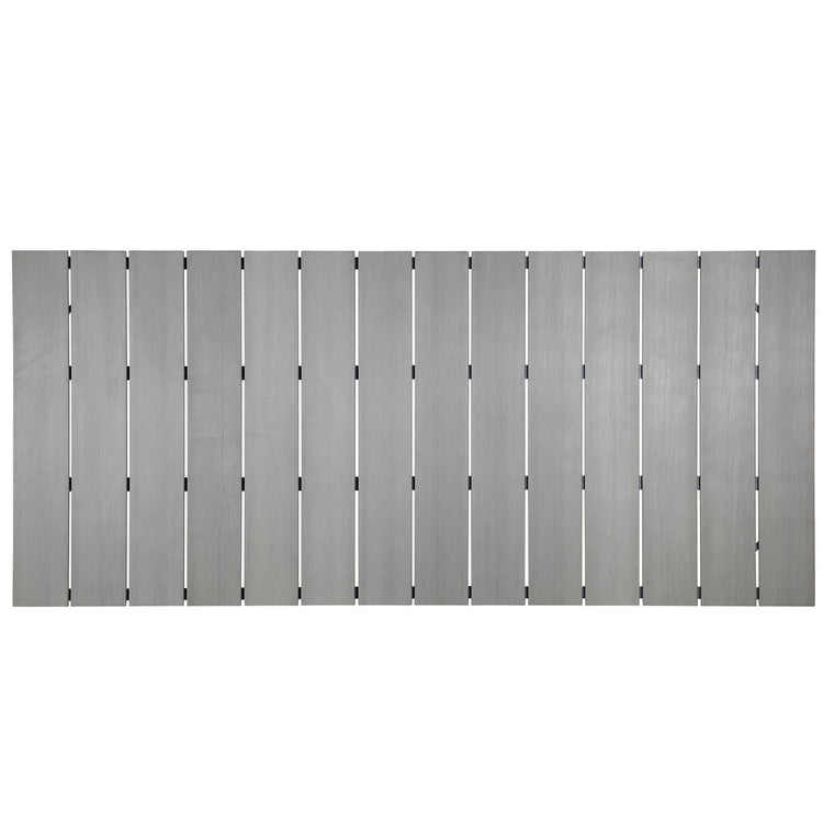 Maine 80" Outdoor Patio Dining Table - Brown Gray