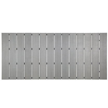 Maine 80" Outdoor Patio Dining Table - Brown Gray