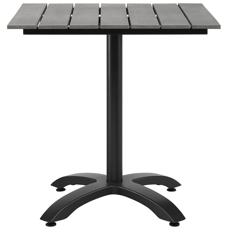 Maine 28" Outdoor Patio Dining Table - Brown Gray