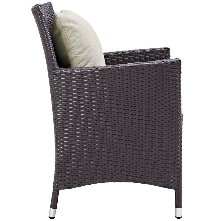 Convene Dining Outdoor Armchair - Espresso Beige