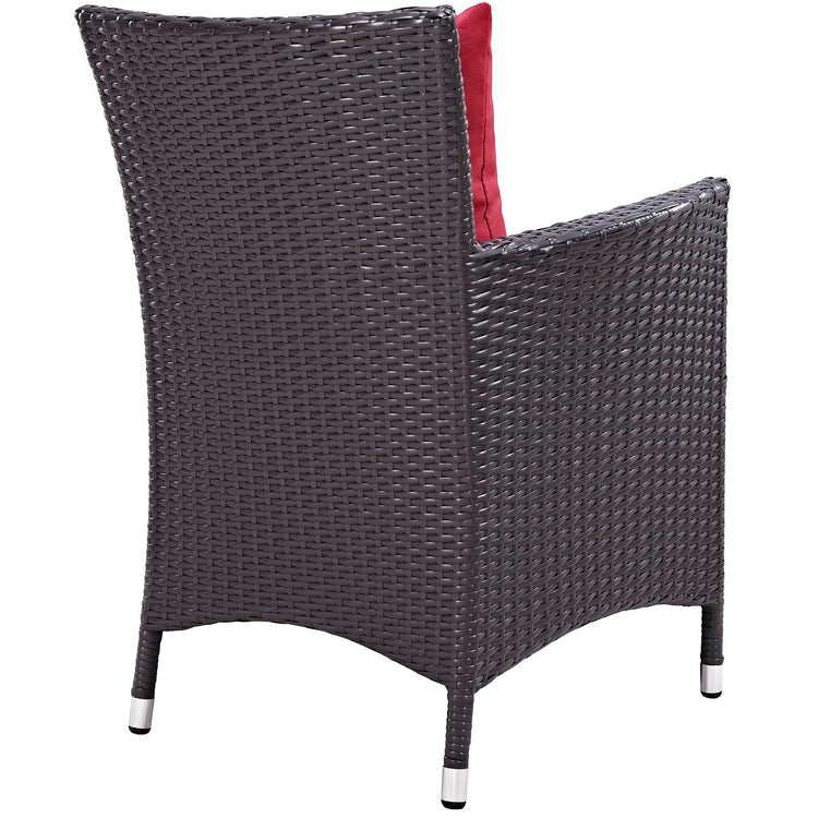 Convene Dining Outdoor Armchair - Espresso Red