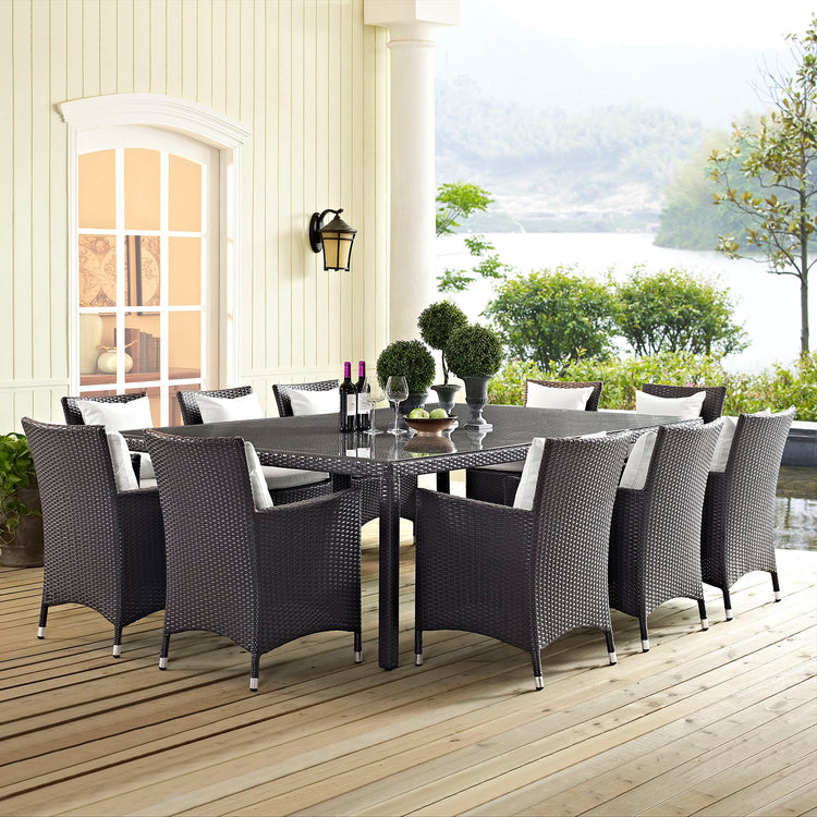 Convene 90" Outdoor Patio Dining Table - Default Title