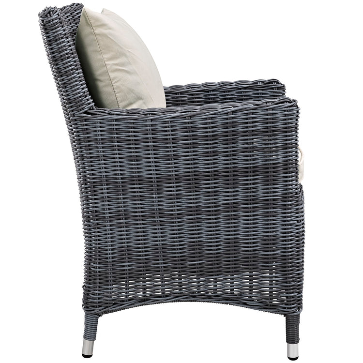 Summon Dining Outdoor Patio Sunbrella® Armchair - Antique Canvas Beige