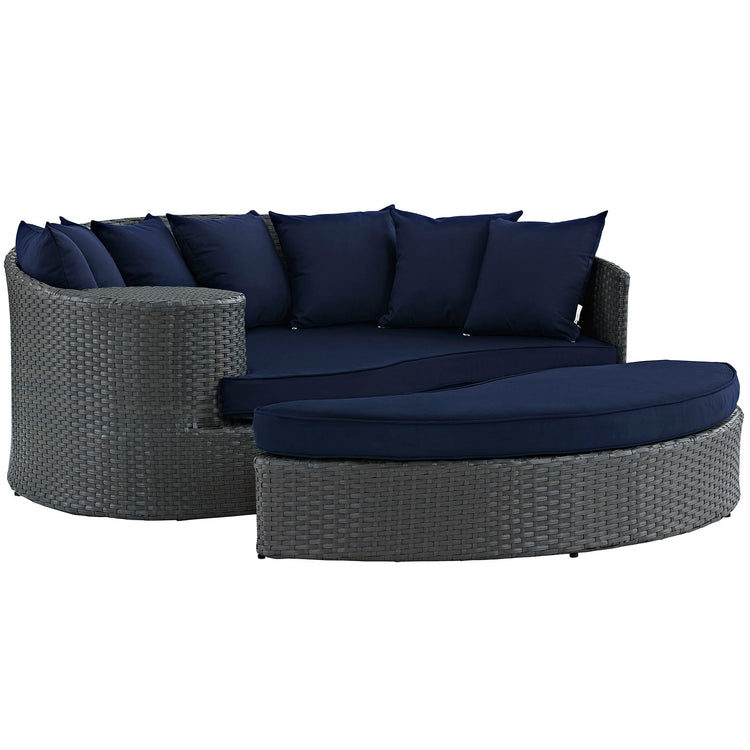 Sojourn Outdoor Patio Sunbrella® Daybed - Canvas Navy