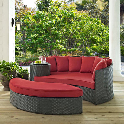 Sojourn Outdoor Patio Sunbrella® Daybed - Canvas Red