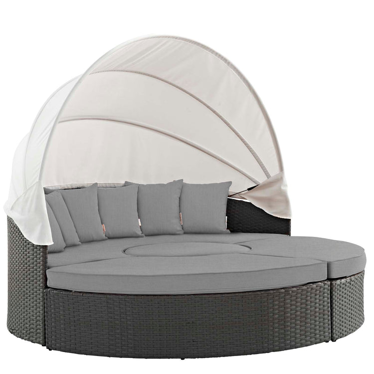 Sojourn Outdoor Patio Sunbrella® Daybed - Canvas Gray