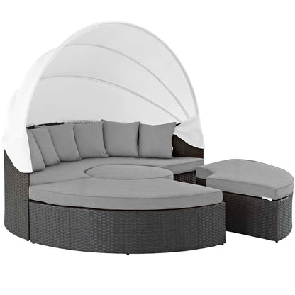 Sojourn Outdoor Patio Sunbrella® Daybed - Canvas Gray