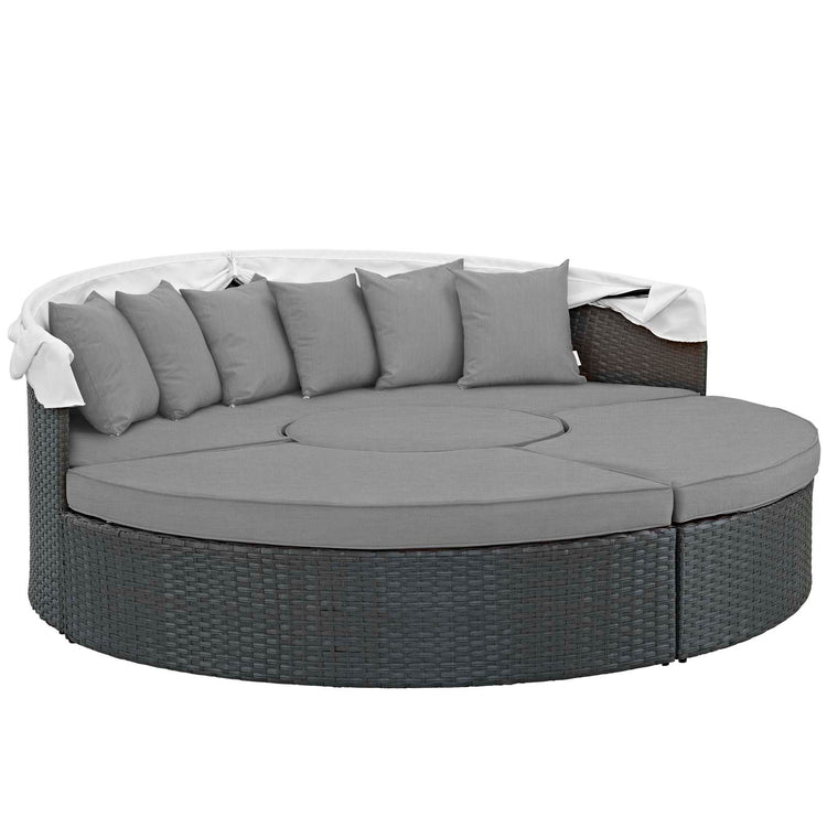 Sojourn Outdoor Patio Sunbrella® Daybed - Canvas Gray