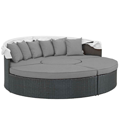 Sojourn Outdoor Patio Sunbrella® Daybed - Canvas Gray