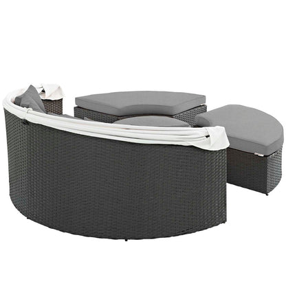 Sojourn Outdoor Patio Sunbrella® Daybed - Canvas Gray