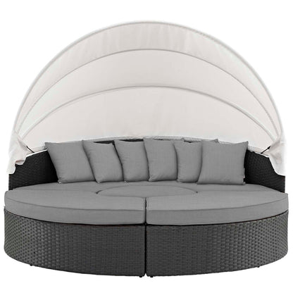 Sojourn Outdoor Patio Sunbrella® Daybed - Canvas Gray