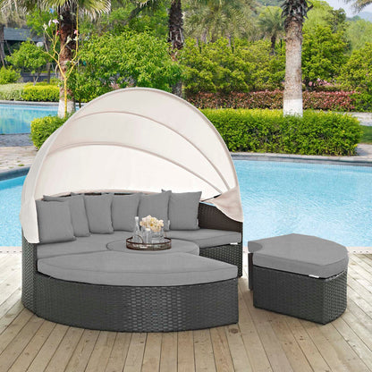 Sojourn Outdoor Patio Sunbrella® Daybed - Canvas Gray