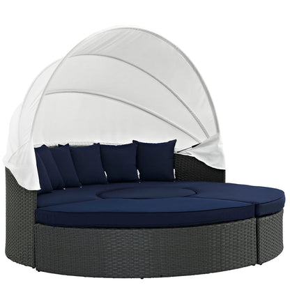 Sojourn Outdoor Patio Sunbrella® Daybed - Canvas Navy