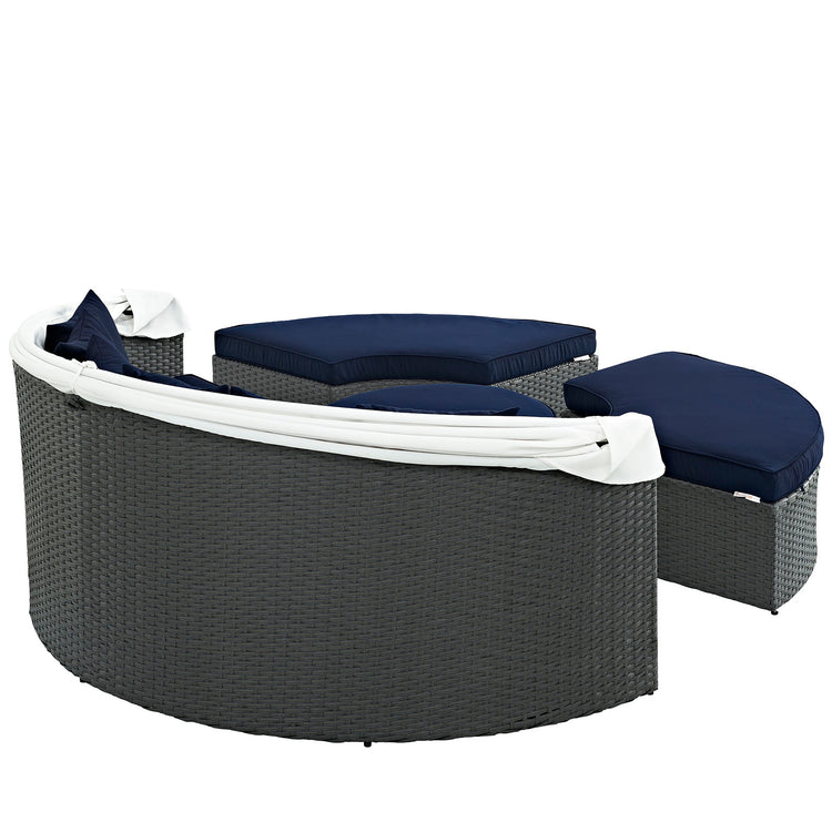 Sojourn Outdoor Patio Sunbrella® Daybed - Canvas Navy