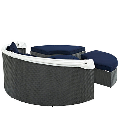 Sojourn Outdoor Patio Sunbrella® Daybed - Canvas Navy