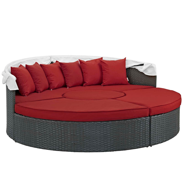 Sojourn Outdoor Patio Sunbrella® Daybed - Canvas Red