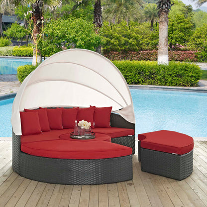 Sojourn Outdoor Patio Sunbrella® Daybed - Canvas Red