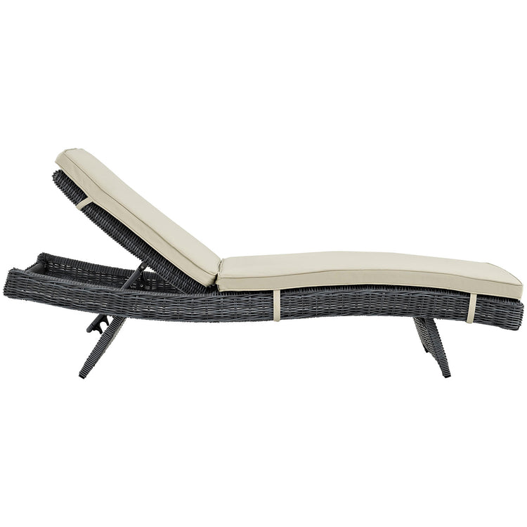 Summon Outdoor Patio Sunbrella® Chaise - Antique Canvas Beige