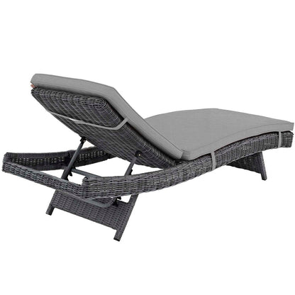 Summon Outdoor Patio Sunbrella® Chaise - Canvas Gray