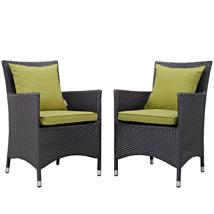 Convene 2 Piece Outdoor Dining Set - Espresso Peridot