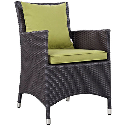 Convene 4 Piece Outdoor Dining Set - Espresso Peridot