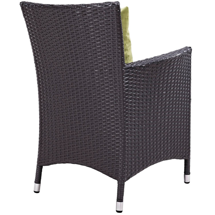 Convene 4 Piece Outdoor Dining Set - Espresso Peridot
