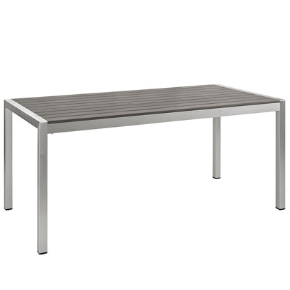 Shore Outdoor Patio Aluminum Dining Table - Default Title