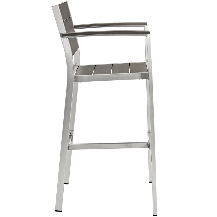 Shore Outdoor Patio Aluminum Bar Stool - Default Title