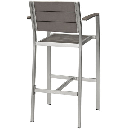Shore Outdoor Patio Aluminum Bar Stool - Default Title