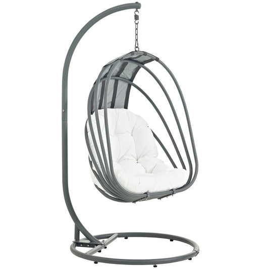 Whisk Outdoor Patio Swing Chair Without Stand - White