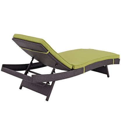 Convene Outdoor Patio Chaise Set of 4 - Espresso Peridot