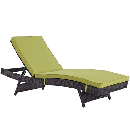Convene Outdoor Patio Chaise Set of 6 - Espresso Peridot
