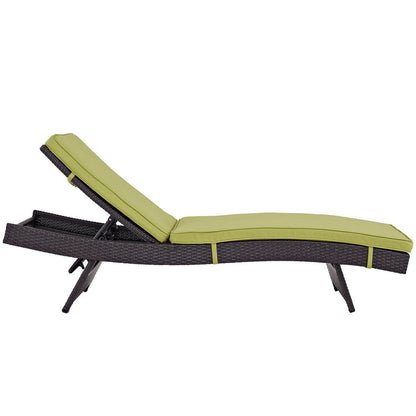 Convene Outdoor Patio Chaise Set of 6 - Espresso Peridot