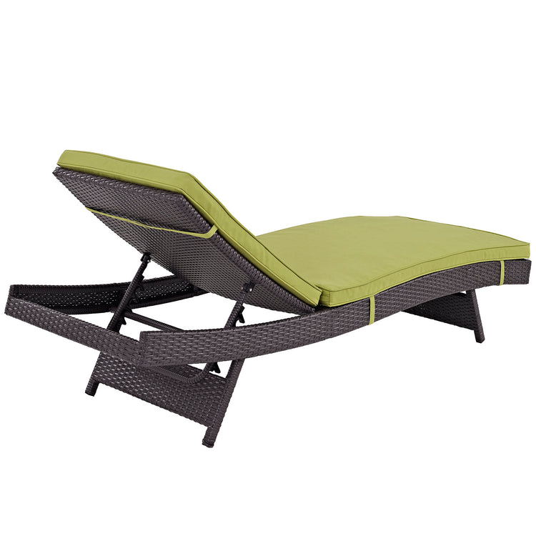 Convene Outdoor Patio Chaise Set of 6 - Espresso Peridot