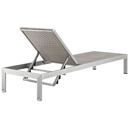 Shore Outdoor Patio Aluminum Chaise Set of 6 - Default Title