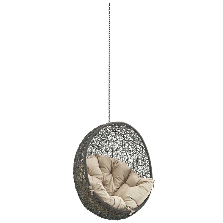 Hide Outdoor Patio Swing Chair Without Stand - Gray Beige