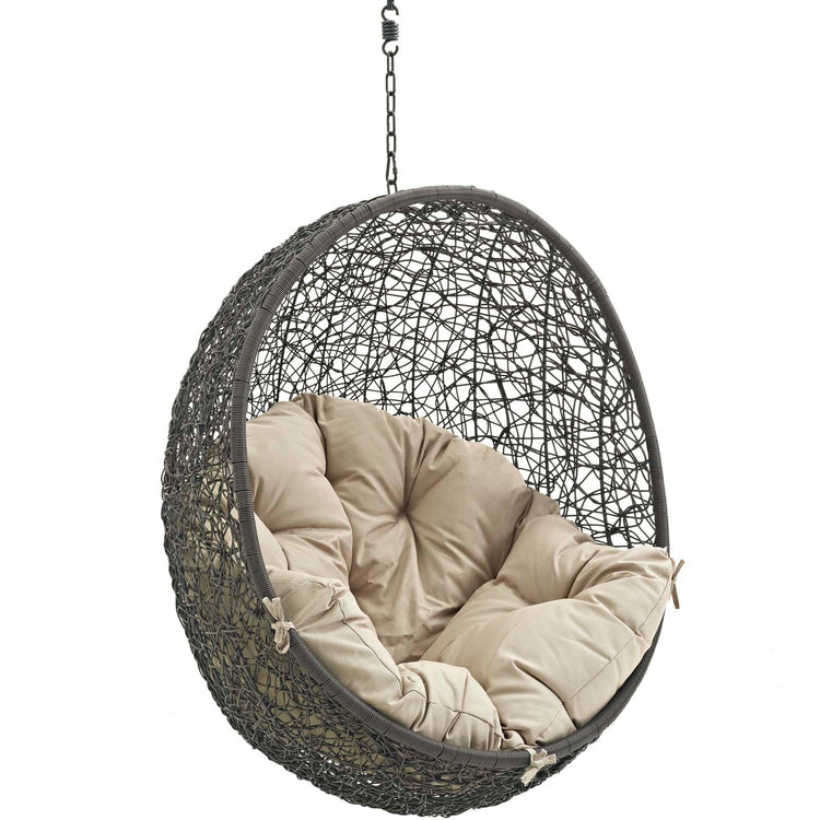 Hide Outdoor Patio Swing Chair Without Stand - Gray Beige