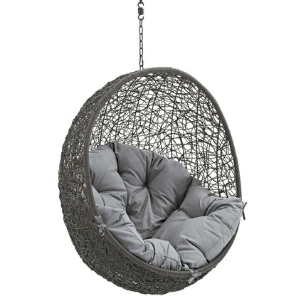 Hide Outdoor Patio Swing Chair Without Stand - Gray Gray