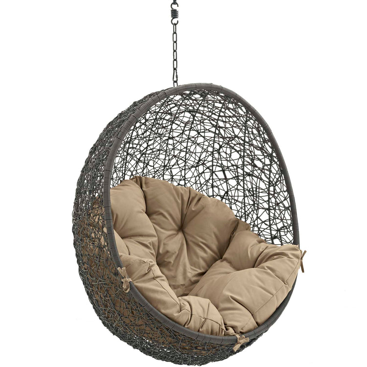 Hide Outdoor Patio Swing Chair Without Stand - Gray Mocha