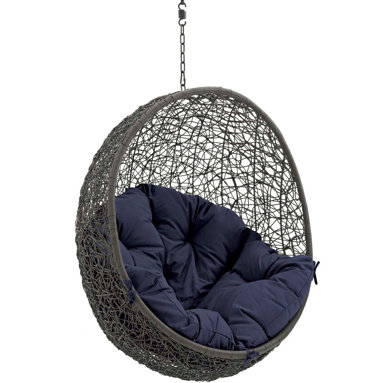 Hide Outdoor Patio Swing Chair Without Stand - Gray Navy