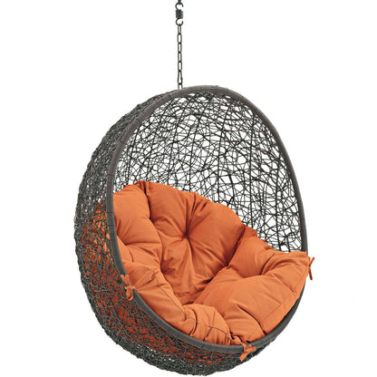 Hide Outdoor Patio Swing Chair Without Stand - Gray Orange