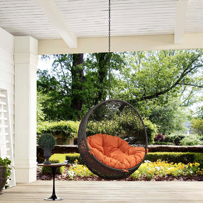Hide Outdoor Patio Swing Chair Without Stand - Gray Orange