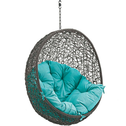 Hide Outdoor Patio Swing Chair Without Stand - Gray Turquoise